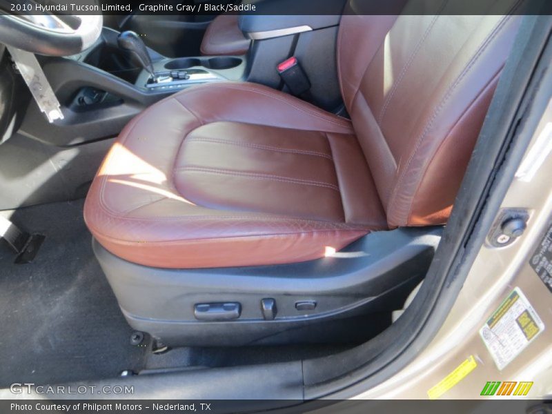 Graphite Gray / Black/Saddle 2010 Hyundai Tucson Limited