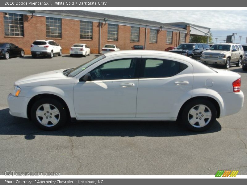 White Gold / Dark Slate Gray 2010 Dodge Avenger SXT