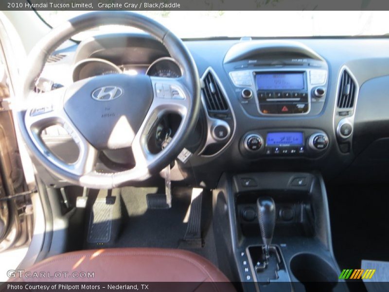 Graphite Gray / Black/Saddle 2010 Hyundai Tucson Limited