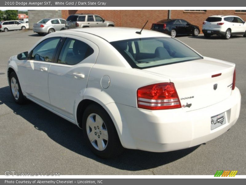 White Gold / Dark Slate Gray 2010 Dodge Avenger SXT