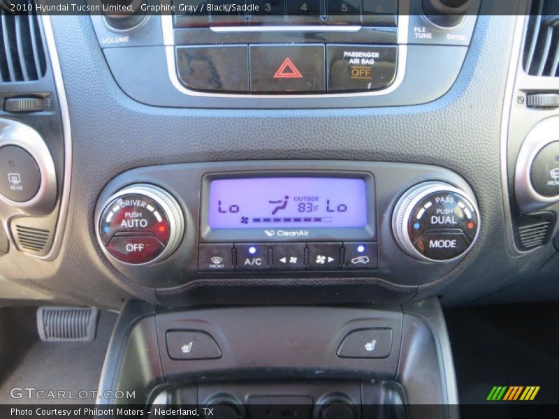 Graphite Gray / Black/Saddle 2010 Hyundai Tucson Limited