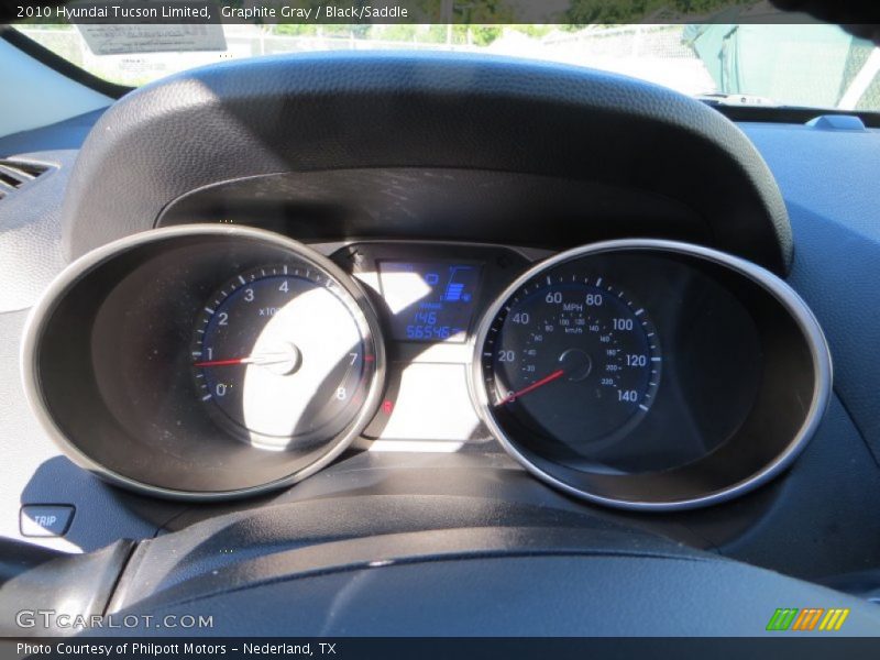 Graphite Gray / Black/Saddle 2010 Hyundai Tucson Limited