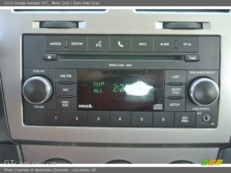 White Gold / Dark Slate Gray 2010 Dodge Avenger SXT