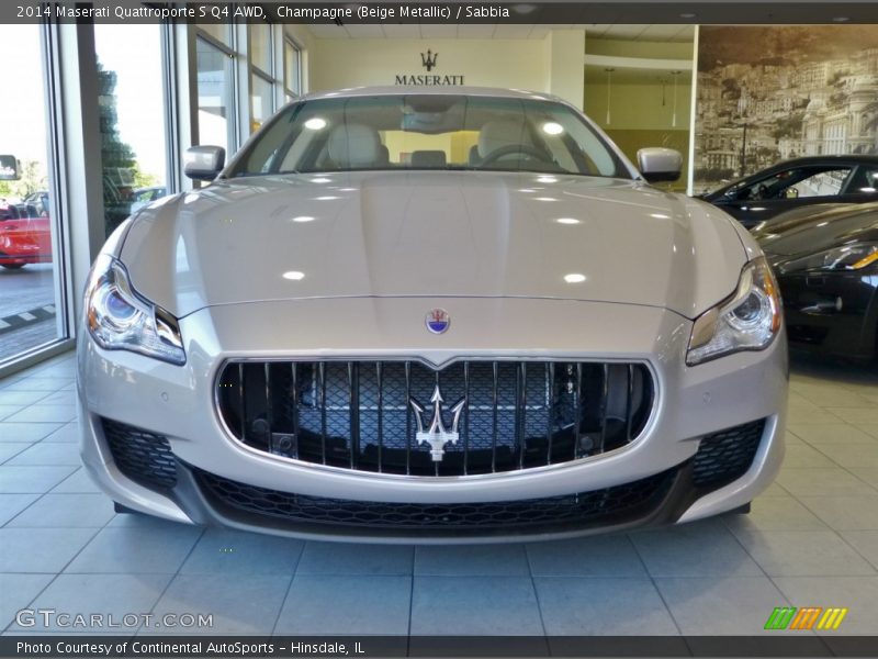 Champagne (Beige Metallic) / Sabbia 2014 Maserati Quattroporte S Q4 AWD