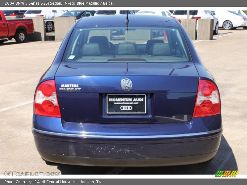 Mystic Blue Metallic / Beige 2004 BMW 5 Series 525i Sedan