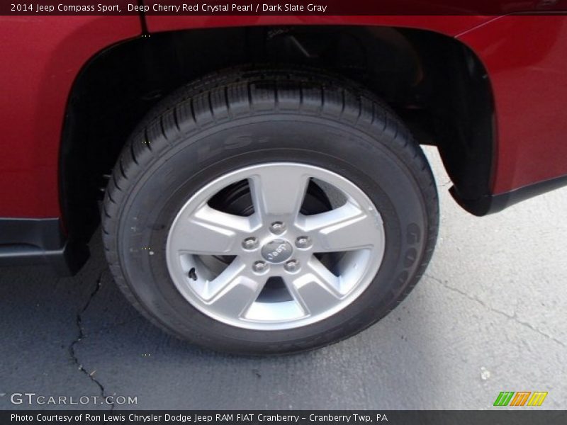 Deep Cherry Red Crystal Pearl / Dark Slate Gray 2014 Jeep Compass Sport