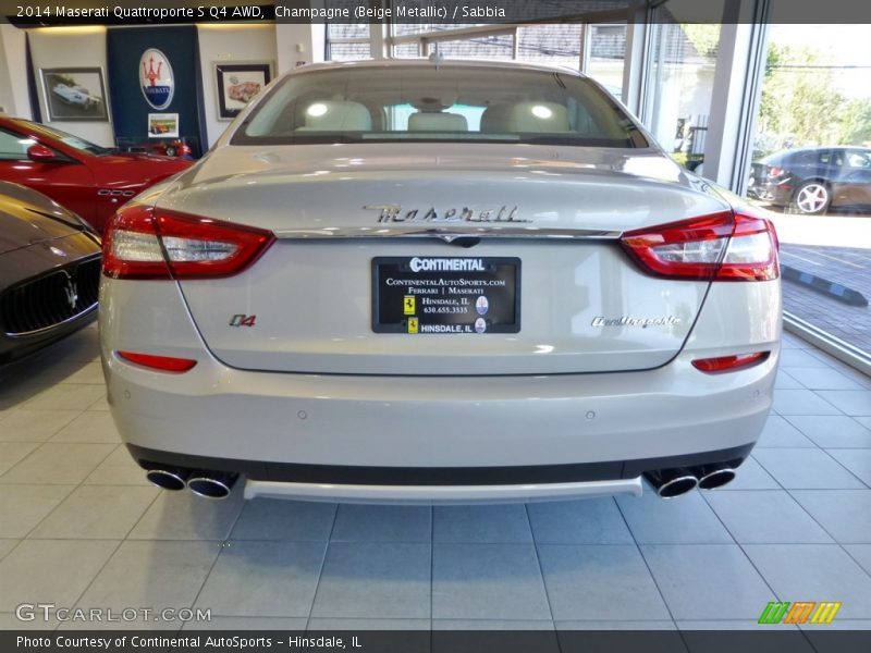 Champagne (Beige Metallic) / Sabbia 2014 Maserati Quattroporte S Q4 AWD