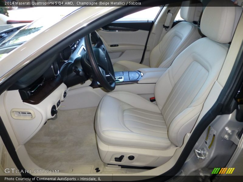 Champagne (Beige Metallic) / Sabbia 2014 Maserati Quattroporte S Q4 AWD