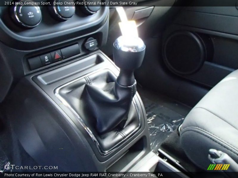 Deep Cherry Red Crystal Pearl / Dark Slate Gray 2014 Jeep Compass Sport
