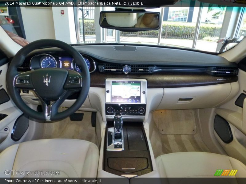 Champagne (Beige Metallic) / Sabbia 2014 Maserati Quattroporte S Q4 AWD