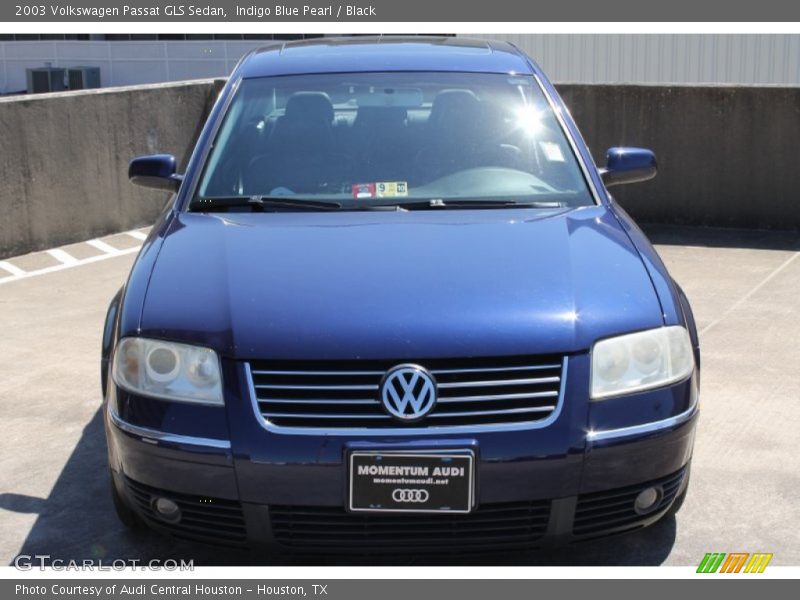 Indigo Blue Pearl / Black 2003 Volkswagen Passat GLS Sedan