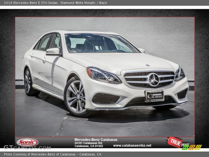 Diamond White Metallic / Black 2014 Mercedes-Benz E 350 Sedan