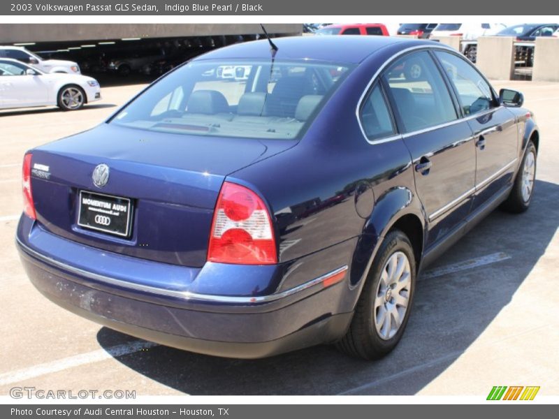 Indigo Blue Pearl / Black 2003 Volkswagen Passat GLS Sedan
