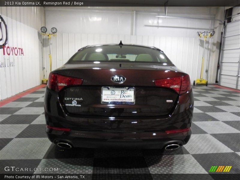 Remington Red / Beige 2013 Kia Optima LX