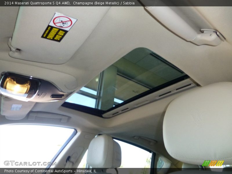 Champagne (Beige Metallic) / Sabbia 2014 Maserati Quattroporte S Q4 AWD