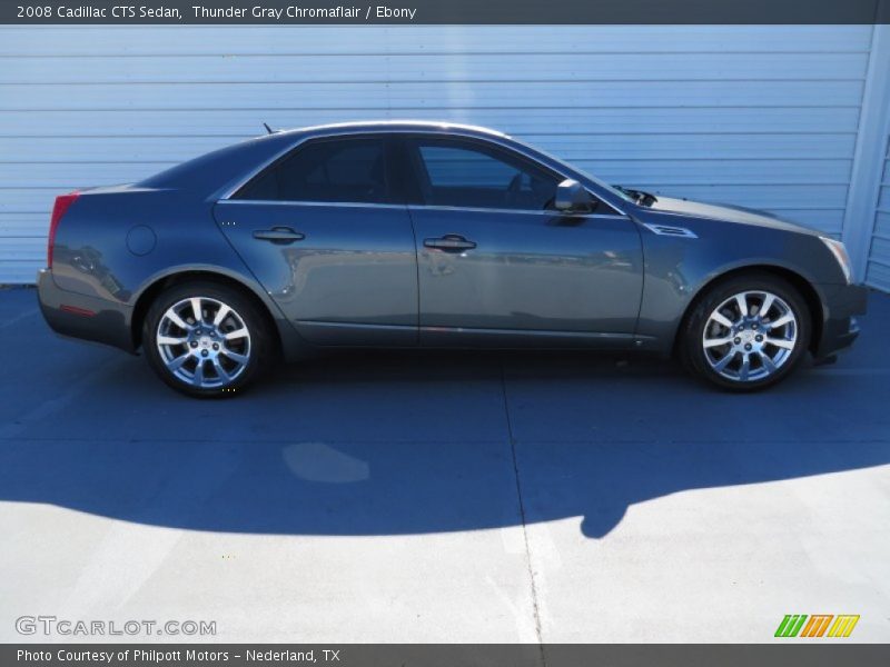 Thunder Gray Chromaflair / Ebony 2008 Cadillac CTS Sedan