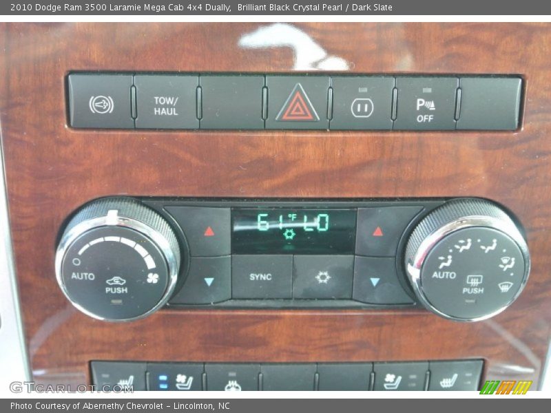 Brilliant Black Crystal Pearl / Dark Slate 2010 Dodge Ram 3500 Laramie Mega Cab 4x4 Dually