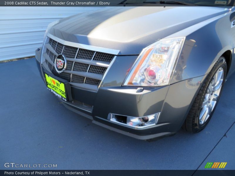 Thunder Gray Chromaflair / Ebony 2008 Cadillac CTS Sedan