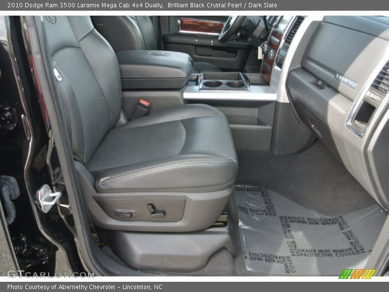 Brilliant Black Crystal Pearl / Dark Slate 2010 Dodge Ram 3500 Laramie Mega Cab 4x4 Dually