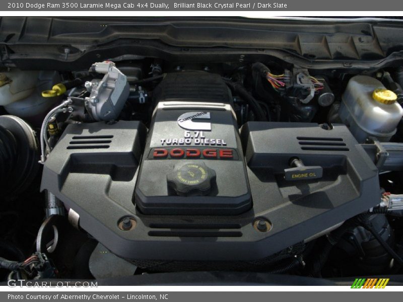 Brilliant Black Crystal Pearl / Dark Slate 2010 Dodge Ram 3500 Laramie Mega Cab 4x4 Dually