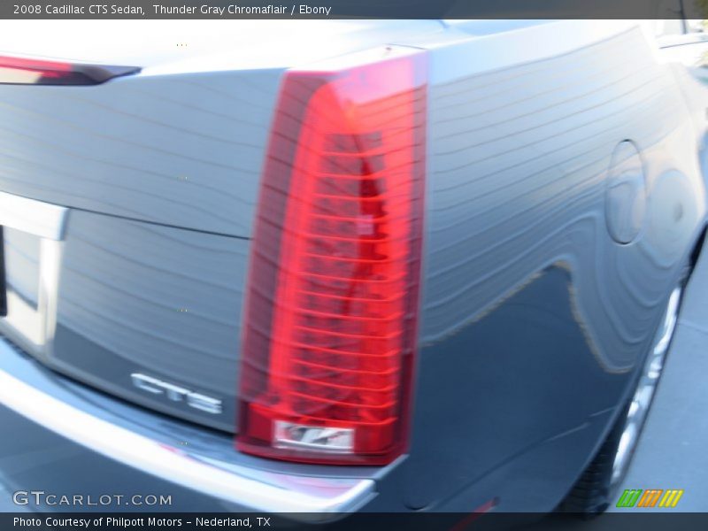 Thunder Gray Chromaflair / Ebony 2008 Cadillac CTS Sedan