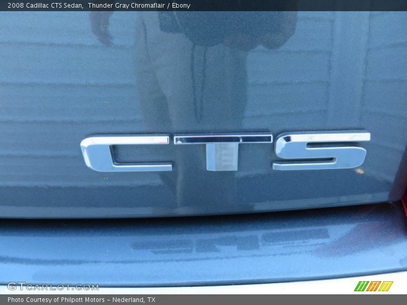Thunder Gray Chromaflair / Ebony 2008 Cadillac CTS Sedan