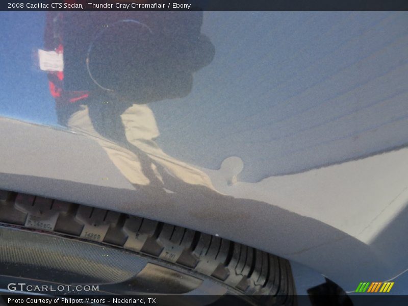 Thunder Gray Chromaflair / Ebony 2008 Cadillac CTS Sedan