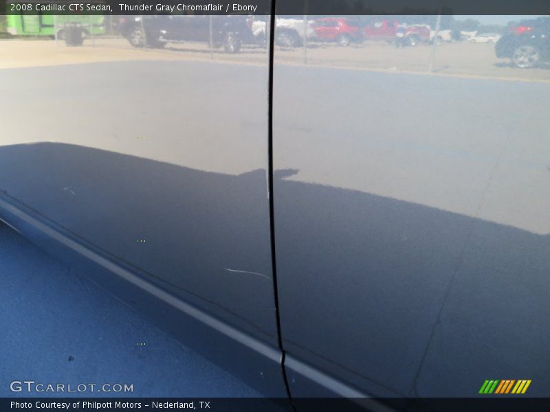 Thunder Gray Chromaflair / Ebony 2008 Cadillac CTS Sedan