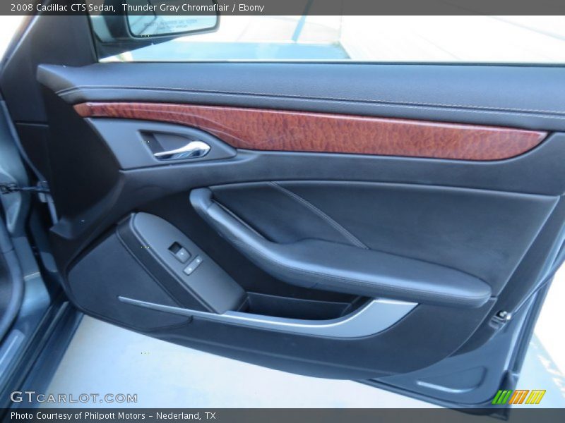 Thunder Gray Chromaflair / Ebony 2008 Cadillac CTS Sedan