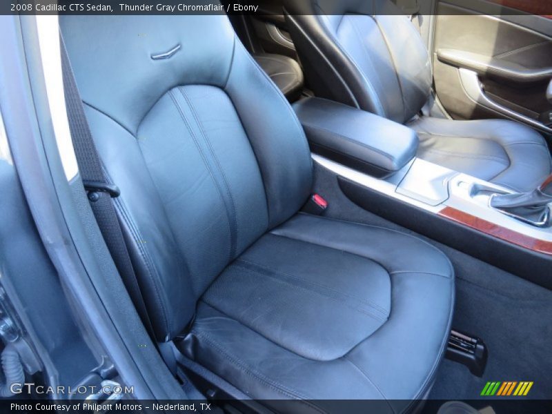 Thunder Gray Chromaflair / Ebony 2008 Cadillac CTS Sedan