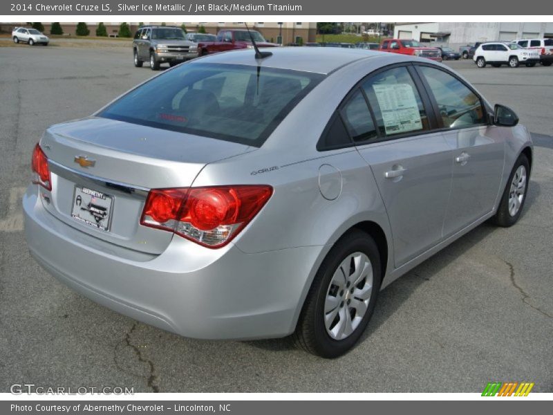 Silver Ice Metallic / Jet Black/Medium Titanium 2014 Chevrolet Cruze LS