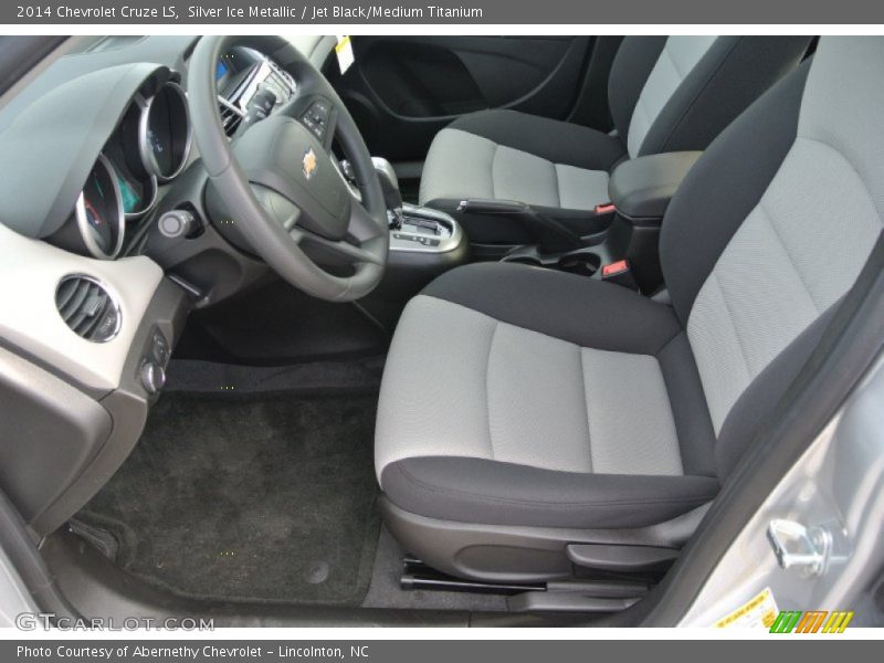 Silver Ice Metallic / Jet Black/Medium Titanium 2014 Chevrolet Cruze LS