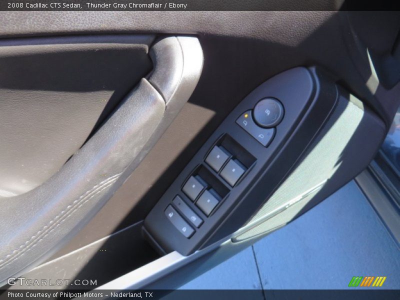 Thunder Gray Chromaflair / Ebony 2008 Cadillac CTS Sedan
