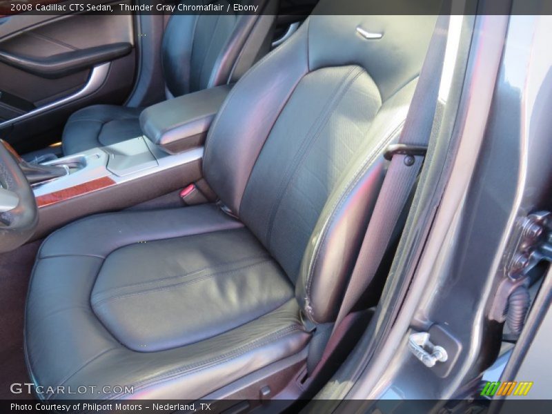 Thunder Gray Chromaflair / Ebony 2008 Cadillac CTS Sedan