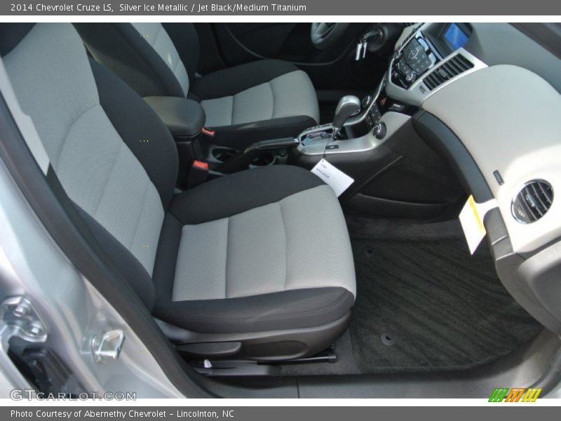 Silver Ice Metallic / Jet Black/Medium Titanium 2014 Chevrolet Cruze LS