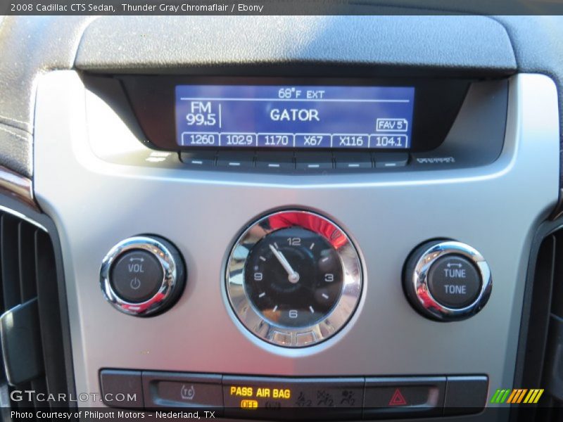 Thunder Gray Chromaflair / Ebony 2008 Cadillac CTS Sedan