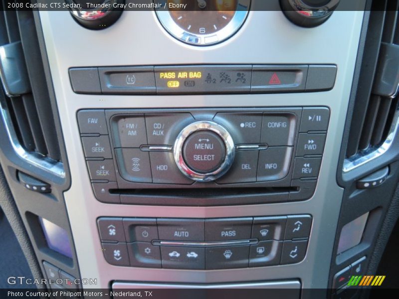 Thunder Gray Chromaflair / Ebony 2008 Cadillac CTS Sedan