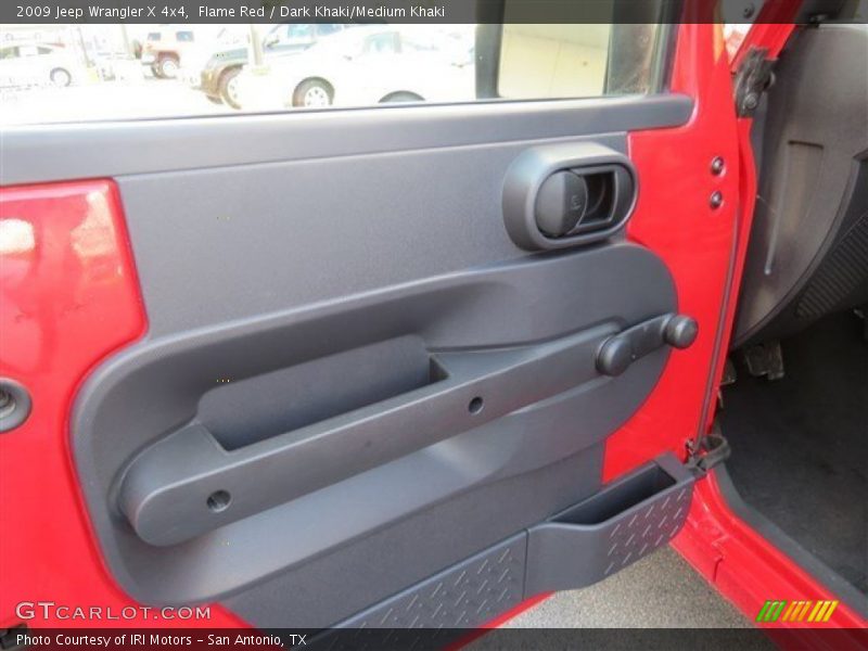 Flame Red / Dark Khaki/Medium Khaki 2009 Jeep Wrangler X 4x4