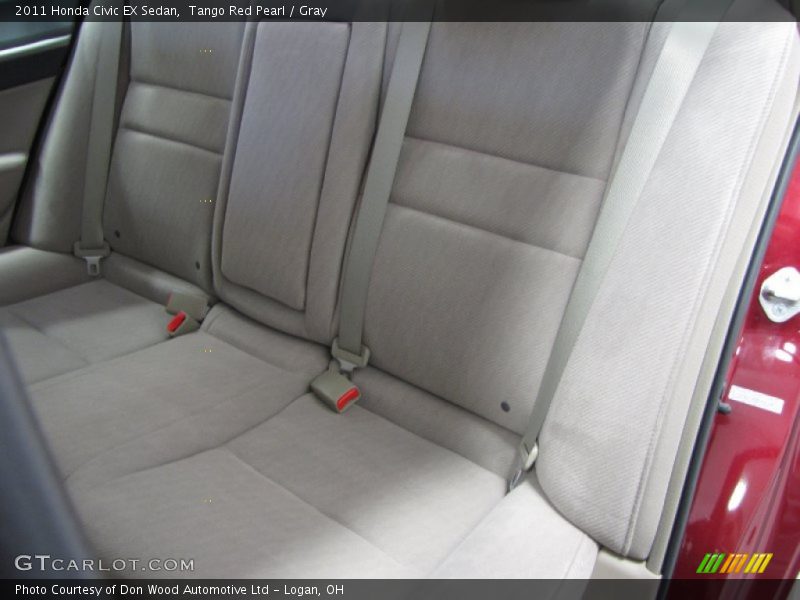 Tango Red Pearl / Gray 2011 Honda Civic EX Sedan