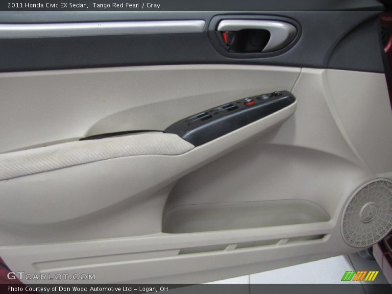 Tango Red Pearl / Gray 2011 Honda Civic EX Sedan