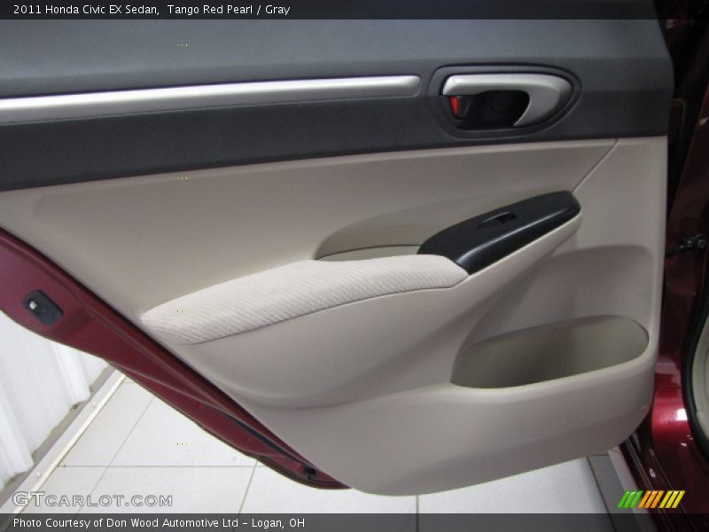 Tango Red Pearl / Gray 2011 Honda Civic EX Sedan