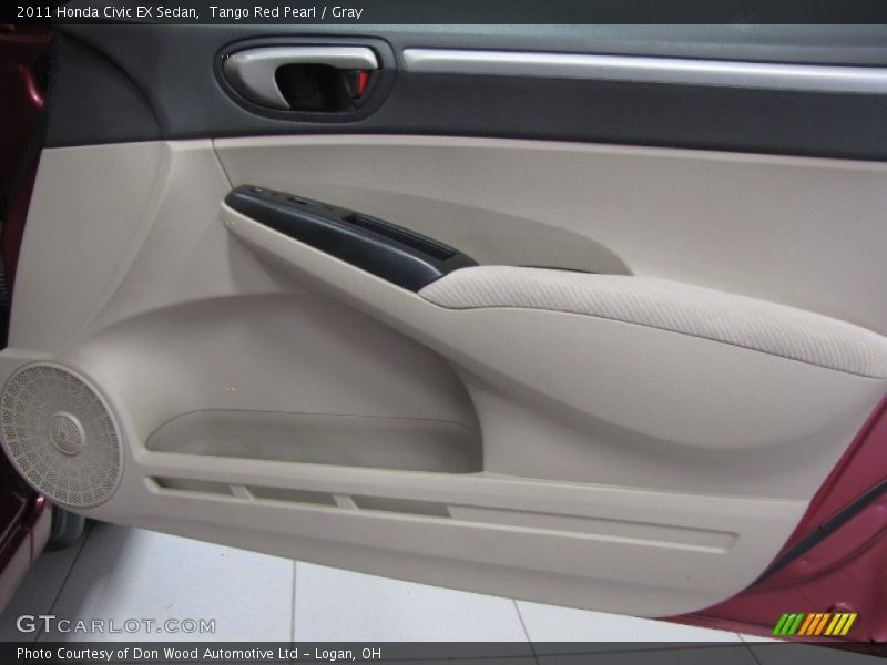 Tango Red Pearl / Gray 2011 Honda Civic EX Sedan