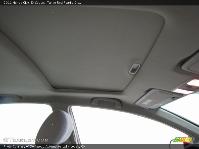 Tango Red Pearl / Gray 2011 Honda Civic EX Sedan