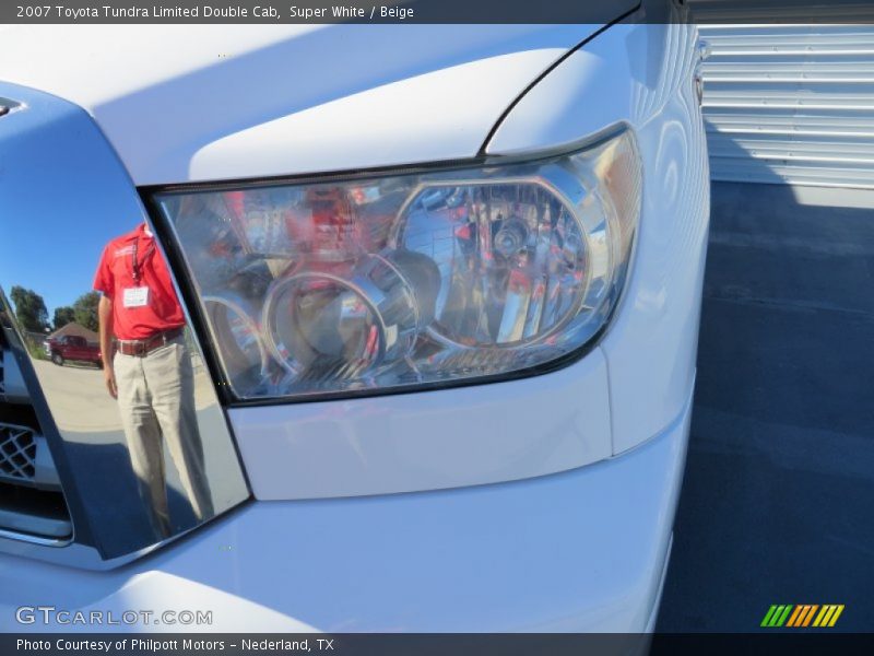 Super White / Beige 2007 Toyota Tundra Limited Double Cab