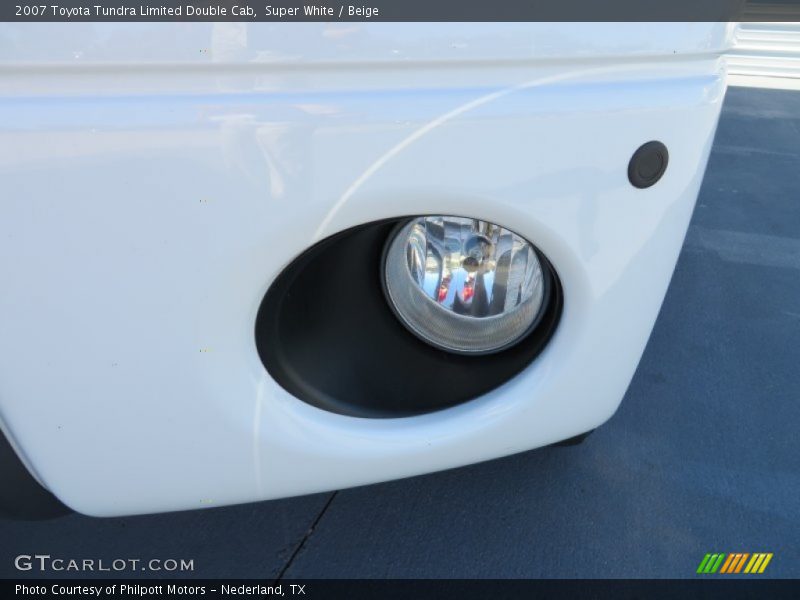 Super White / Beige 2007 Toyota Tundra Limited Double Cab