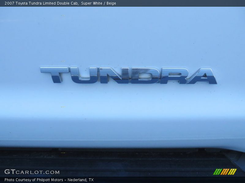 Super White / Beige 2007 Toyota Tundra Limited Double Cab
