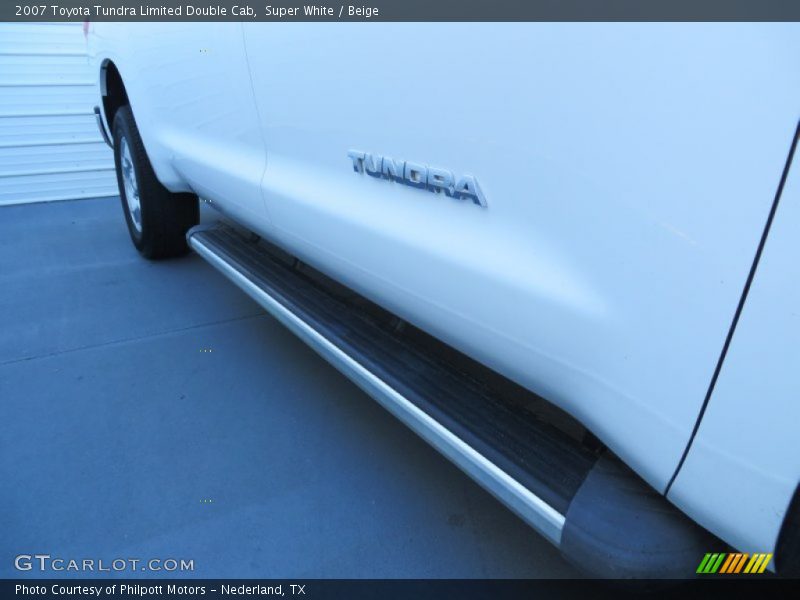 Super White / Beige 2007 Toyota Tundra Limited Double Cab