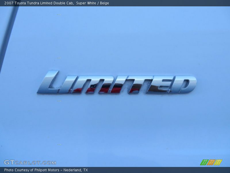 Super White / Beige 2007 Toyota Tundra Limited Double Cab