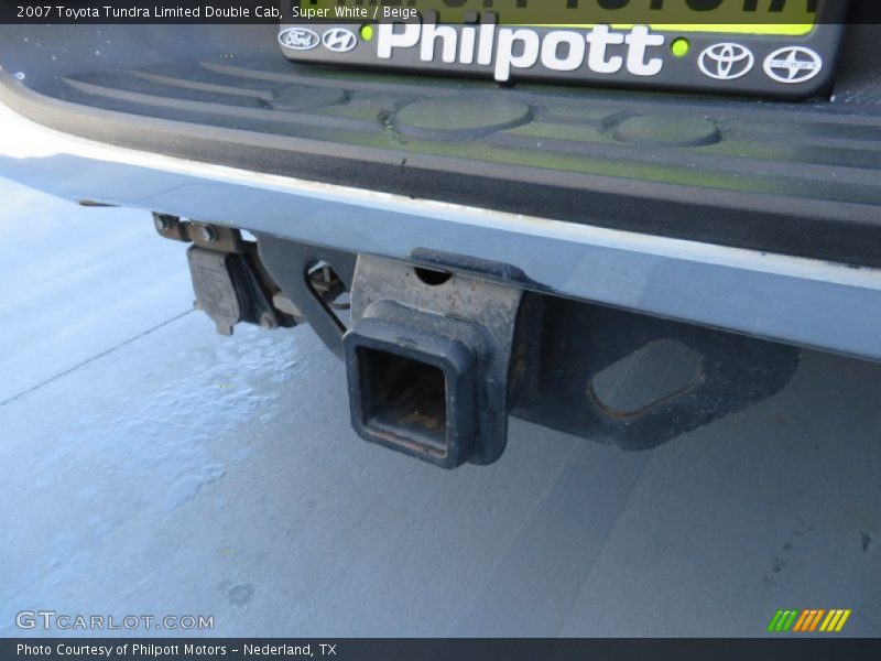 Super White / Beige 2007 Toyota Tundra Limited Double Cab