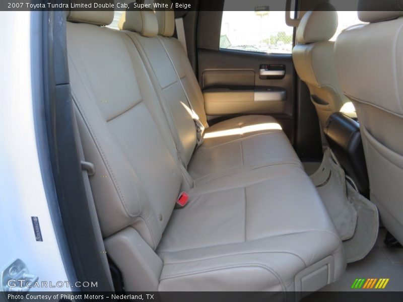 Super White / Beige 2007 Toyota Tundra Limited Double Cab